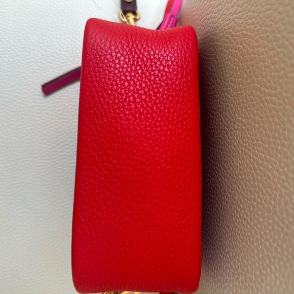 Tory Burch NWT Perry Patchwork Hearts 💕Mini Bag Leather Crossbody Adjustable - Picture 6 of 14